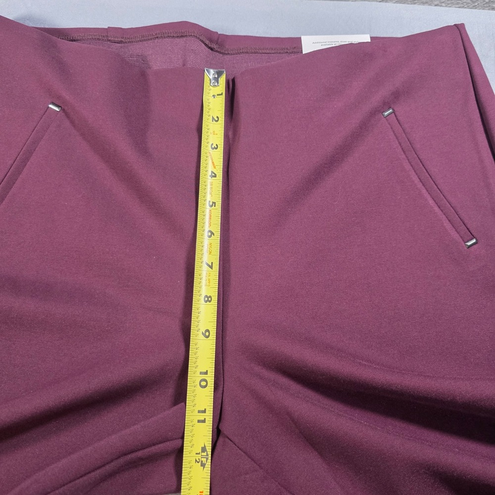 Chicos So Slimming 360 Juliet Ankle Pant Deep Raisin Burgundy 2.5R US‎ 14 NEW - Picture 6 of 13